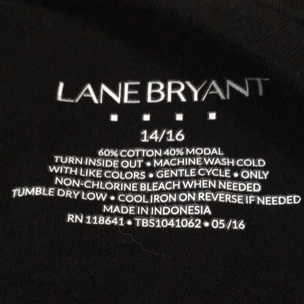 Lane Bryant Silver Front Tee. Sz. 14/16 - Picture 3 of 5